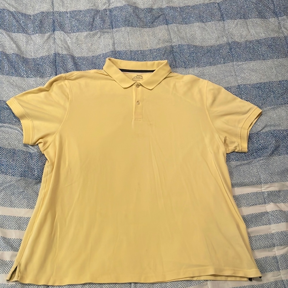 Yellow polo shirt